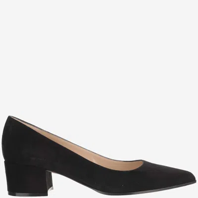 GIANVITO ROSSI BLACK SUEDE PUMPS