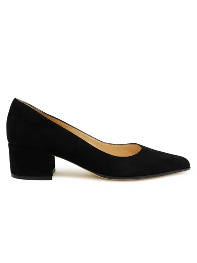 Gianvito Rossi Piper Suede Leather Pumps In Black