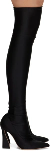 Gianvito Rossi Black Vertigo Tall Boots In Black