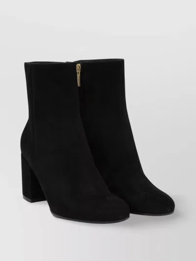 Gianvito Rossi Block Heel Ankle Boots With Suede Finish