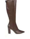 Gianvito Rossi Piper Suede Block-heel Knee Boots In Brown