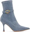 Gianvito Rossi Blue Ascent Boots In Stonewash