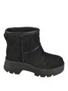 Gianvito Rossi Shearling-lined Suede Ankle Boots In Black