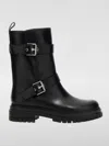 Gianvito Rossi Black Leather Biker Boots In 黑色