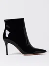 Gianvito Rossi Vernice 85 Patent-leather Ankle Boots In Schwarz