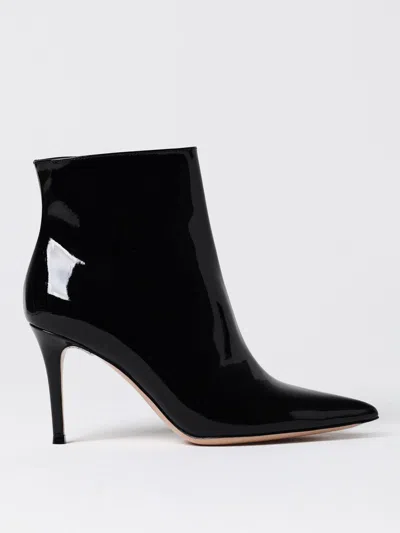 GIANVITO ROSSI FLAT ANKLE BOOTS GIANVITO ROSSI WOMAN COLOR BLACK,F87210002