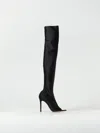 Gianvito Rossi 100mm Over The Knee Nappa Leather Boots In Black