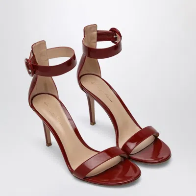 Gianvito Rossi Bordeaux Sandal Portofino 85 Women In Red