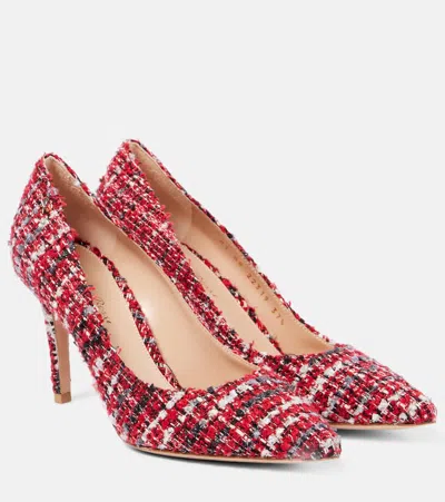 Gianvito Rossi Bouclé Pumps In Red