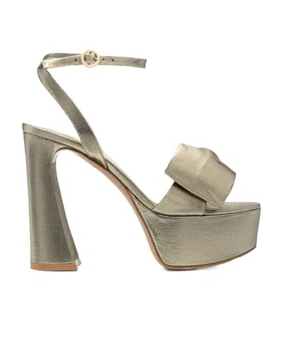 Gianvito Rossi Bow-detailed Platform Sandals In Brown