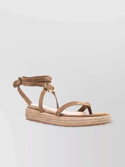 Gianvito Rossi Braided Espadrille Sandal Open Toe