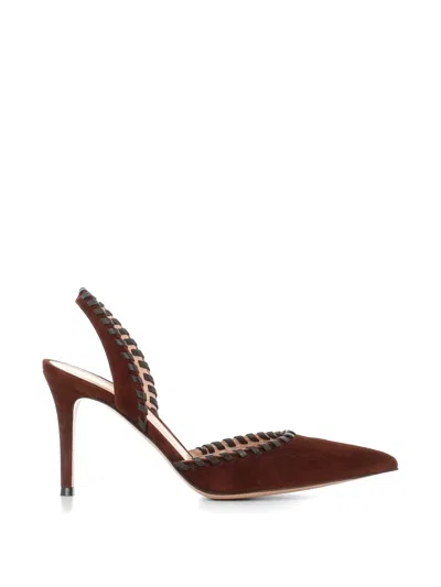 Gianvito Rossi Braided Pumps In Brown
