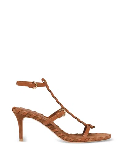 Gianvito Rossi Sandalen Mit Geflochtenen Riemen In Blue
