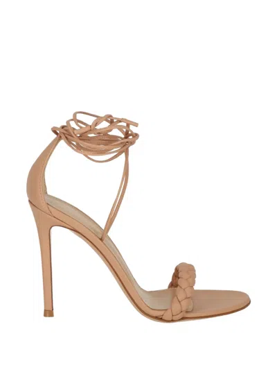 Gianvito Rossi Braided-strap Sandals In Neutral