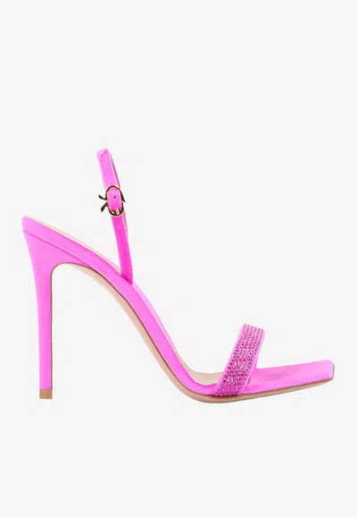 Gianvito Rossi Britney 105 Velvet Sandals In Animal Print