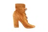 Gianvito Rossi Brooklyn Peep-toe Ankle Boots In Brown Suede In Brown