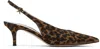 Gianvito Rossi Brown & Black Robbie Sling 55 Heels In Brown