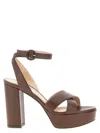 Gianvito Rossi Brown Ankle Strap Heels