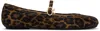 Gianvito Rossi Carla Leopard-print Suede Mary Jane Ballet Flats In Animal Print