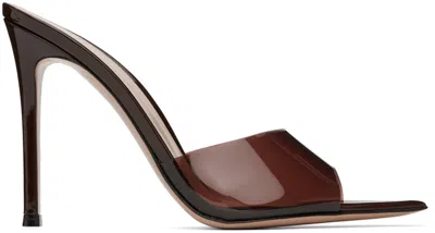 Gianvito Rossi Brown Elle 85 Heeled Sandals In Brob