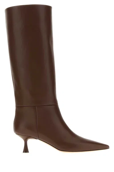 Gianvito Rossi Brown Leather Joyce Boots