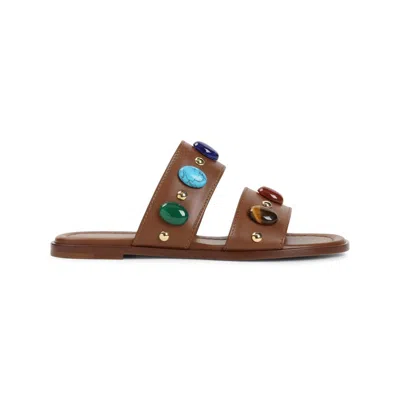 Gianvito Rossi Brown Leather Sandals