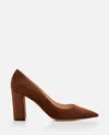 Gianvito Rossi Gianvito 85mm Suede Pumps In Brown