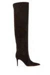 Gianvito Rossi 90mm Hansen Suede Boots In Brown