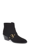 Gianvito Rossi Buckle Bootie In Black Nero