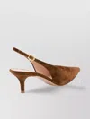 Gianvito Rossi Suede Stiletto Heel Pumps With Ribbon Buckle