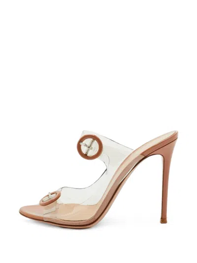 Pre-owned Gianvito Rossi Buckle Sandals In White