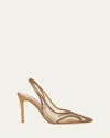 Gianvito Rossi Stiletto Pumps Crystal Embellishments In Gold