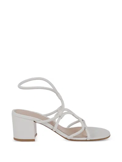 Gianvito Rossi Cage Strappy Sandals In White