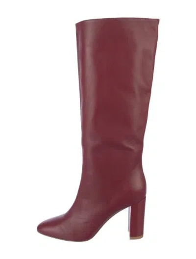 Pre-owned Gianvito Rossi Calf Leather Boots In Red