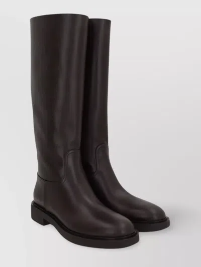 GIANVITO ROSSI CALF LEATHER KNEE-HIGH BOOTS