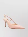 Gianvito Rossi Calf Leather Pointed-toe Slingback Pumps In Pink