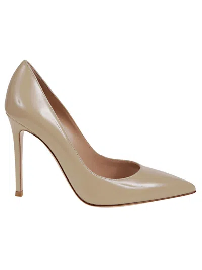 Gianvito Rossi Calfskin Pointed Toe Pumps In Multi