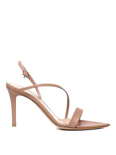 Gianvito Rossi Calfskin Sandals In Rosado