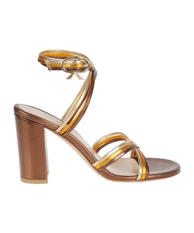 Gianvito Rossi Calissa Block-heeled Sandals In Brown