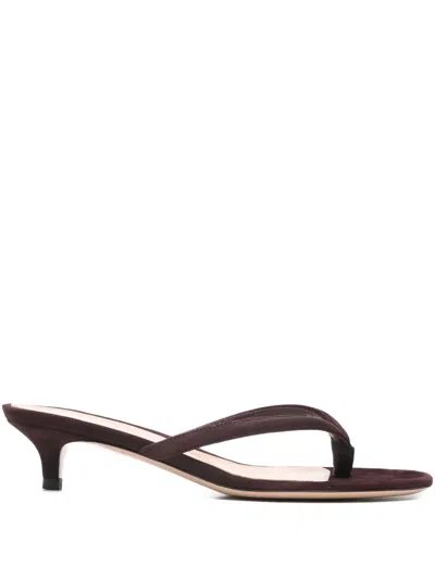 Gianvito Rossi Calypso Suede Sandals In Brown