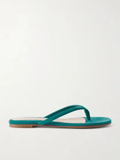 Gianvito Rossi Calypso Suede Sandals In Green