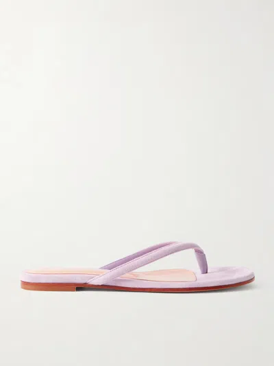Gianvito Rossi Calypso Suede Sandals In Purple