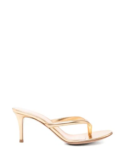 Gianvito Rossi Calypso Thong Sandals In Gold