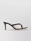 Gianvito Rossi Black Leather Calypso Thong Sandals