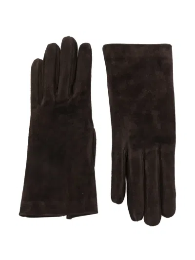 Gianvito Rossi Cam Gloves In Brown