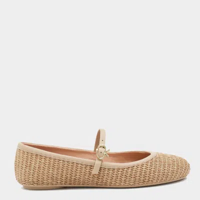 Gianvito Rossi Camel Flats