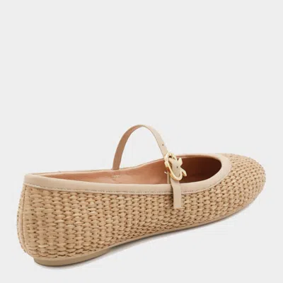 Gianvito Rossi Camel Flats In Sand