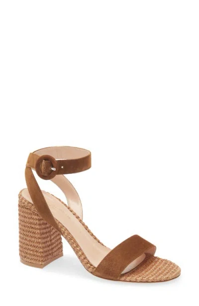 Gianvito Rossi Camoscio Marbella Ankle Strap Sandal