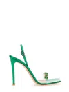 Gianvito Rossi Candy Ribbon Sandal In Green