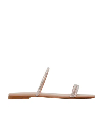 GIANVITO ROSSI CANNES 05 FLAT SANDALS